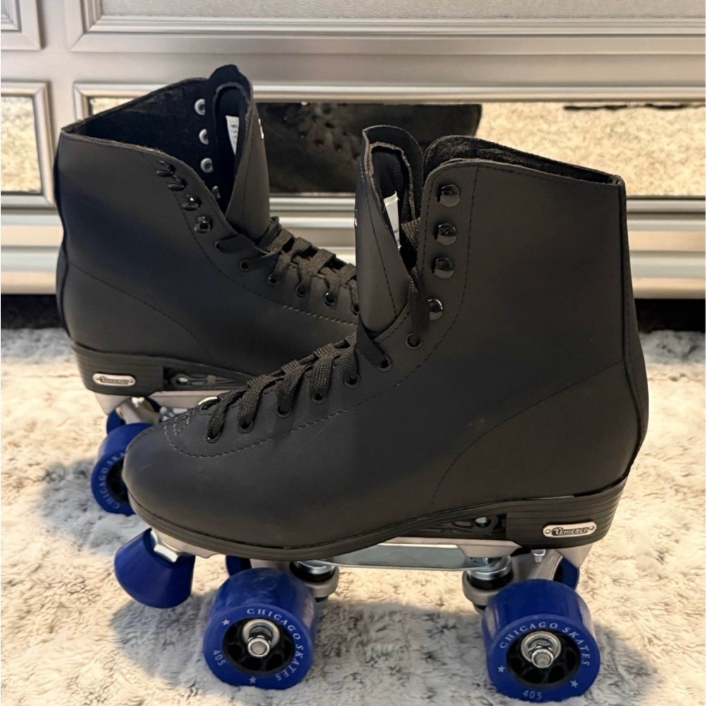 CHICAGO Skates Premium Black Quad Roller Skates for Men Size 8